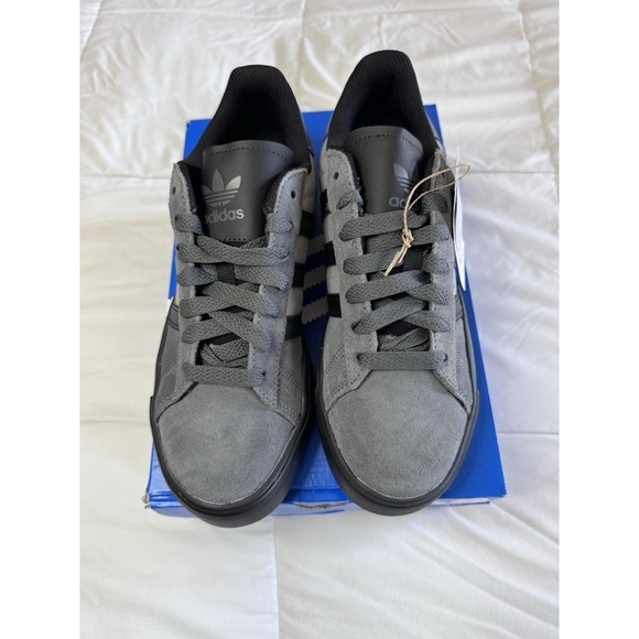 New Adidas Originals Campus Size 8w Vulc Black/ Gray Shoes JQ6359 - Picture 11 of 11